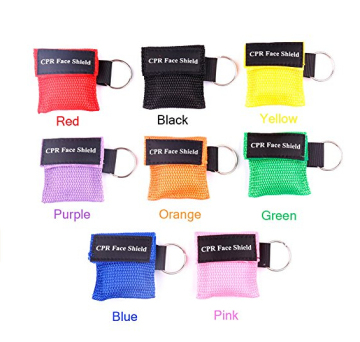 Shield mask mini cpr life key breathing bag valve masks