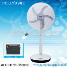 22'' RECHARGEABLE BATTEY STAND FAN WITH USB CHARGE