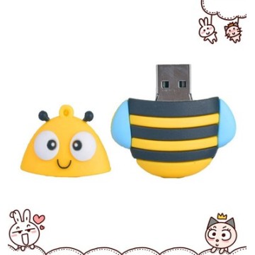 Clé USB en forme de pingouin chouette renard abeille