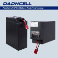 DADNCELL LiFePO4 12V100Ah (réel 102Ah) Pack Banque de batteries au lithium phosphate haute capacité personnalisée en usine pour navires