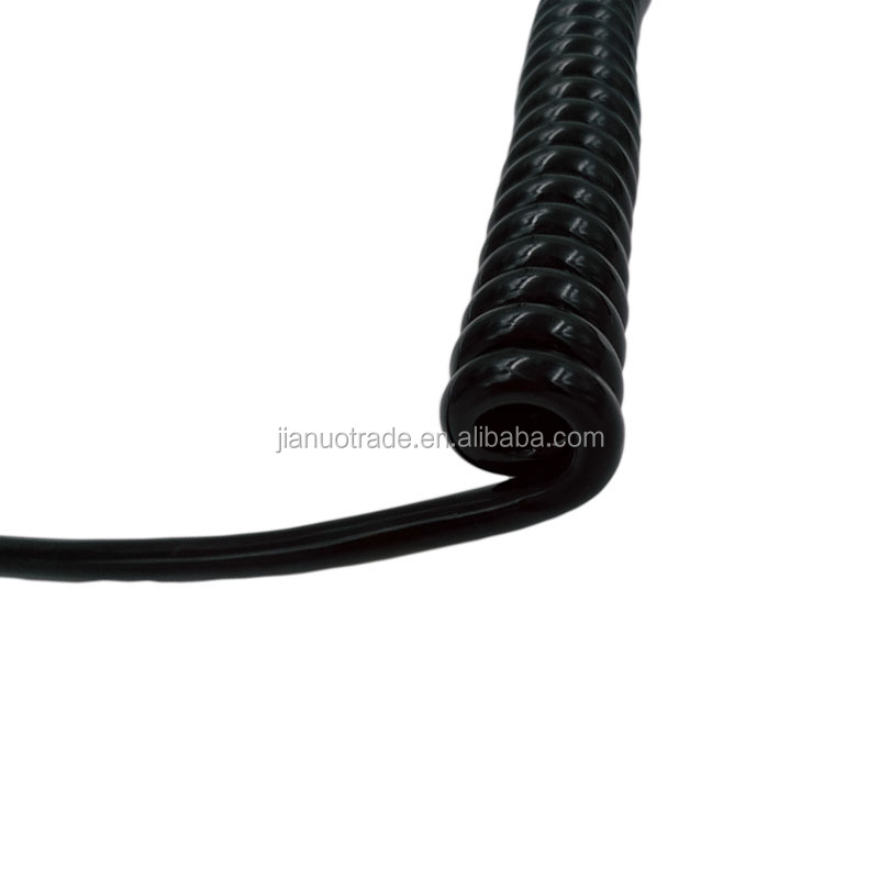 Schuko Plug Spring Power Cord Cable with H05BQ-F