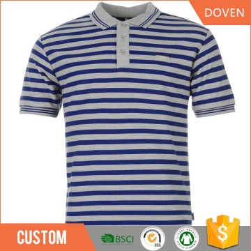 wholesale cheap oem man/woman striped polo t shirt
