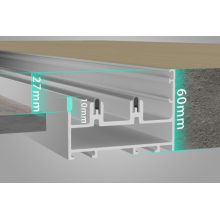 Aluminium Folding Door Soundproof Accordion Sliding Aluminum Bifold Folding Doors Factory