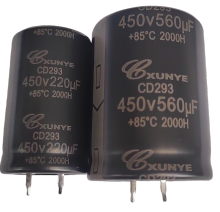 High frequency high-voltage horn type electrolytic capacitor
