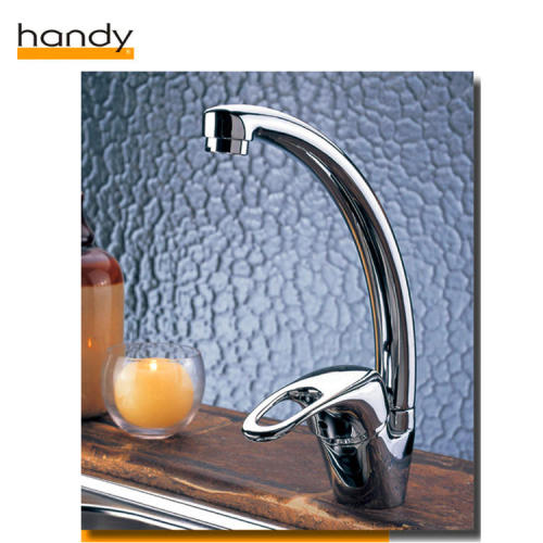 Factory direct brass gooseneck single cold kitchen tap