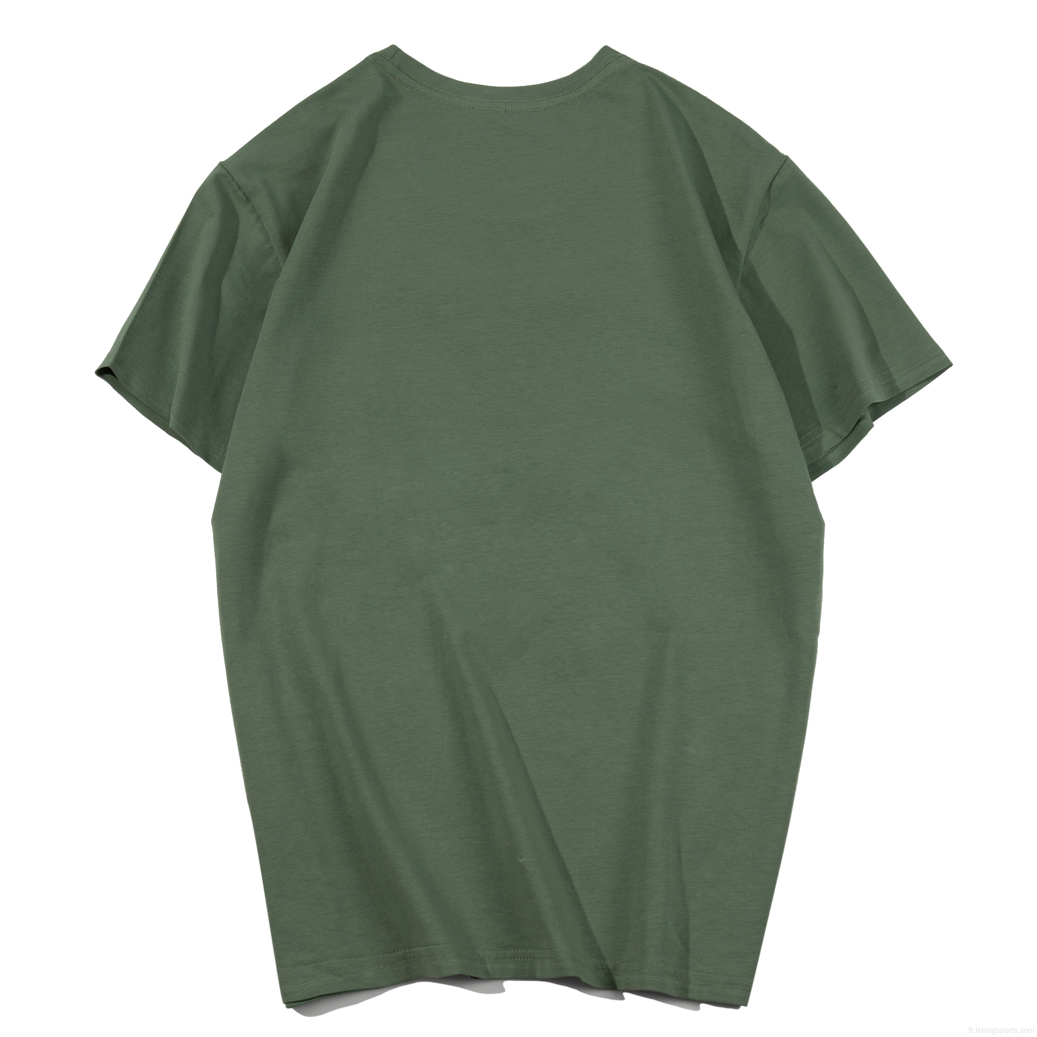 T-shirt vernis en gros Multicolore Casual T-shirt en tissu confortable à manches courtes et t-shirts taille