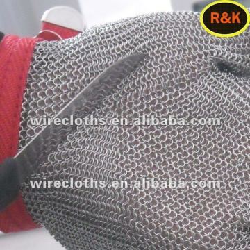 safe cut-resistant knitted mesh cutting glove