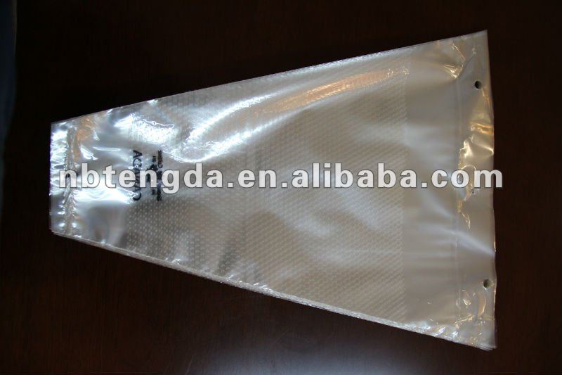 cpp Micro punched plastic Flower Sleeve bag