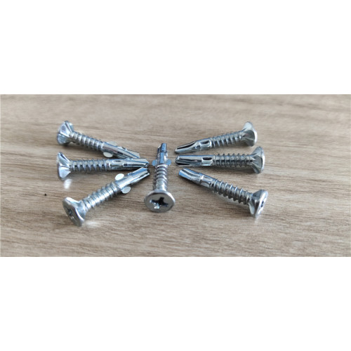 Flat Head Self Drilling Screws With Wings