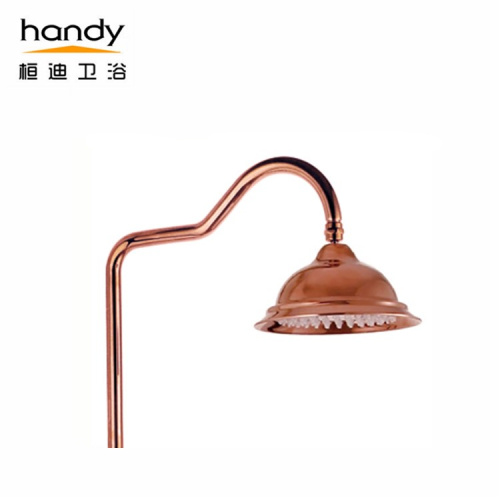 Rose Gold Antique Brass Bathroom Faucet Shower Set