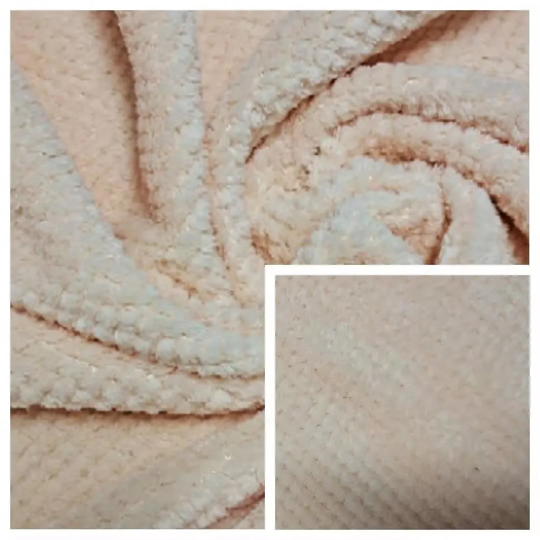 100% Polyester Merbau Flannel Kniited Fabric