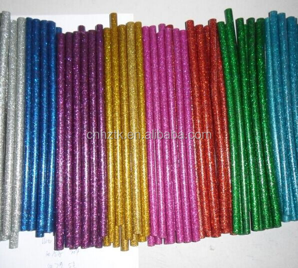 Colorful hot melt glue sticks glitter hot melt glue sticks