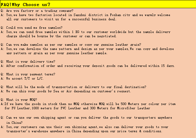 FAQ FAQ