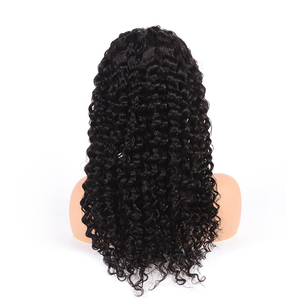 Huashuo Highest Discounts 360 Lace Frontal Wig Chinese Remy Deep Wave Human Hair Wigs For Women #1B Pre Plucked With Baby Hair