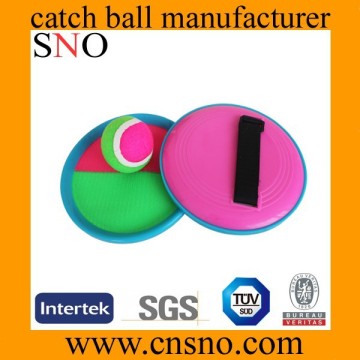 outdoor plastic velcro ball catch toy