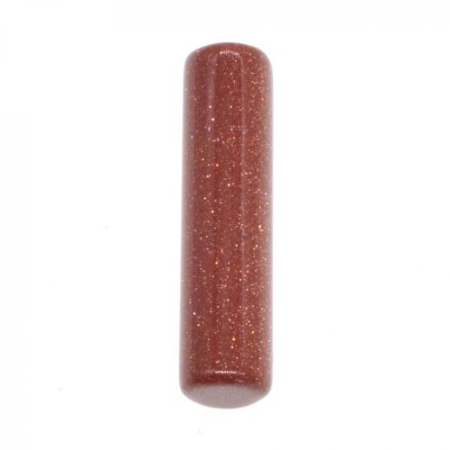 Natural Cylinder Red Goldstone Beads 10X38MM