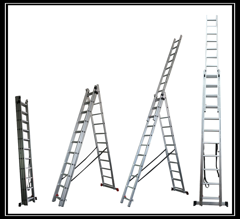 Step ladder extender 3*9 steps aluminium ladder