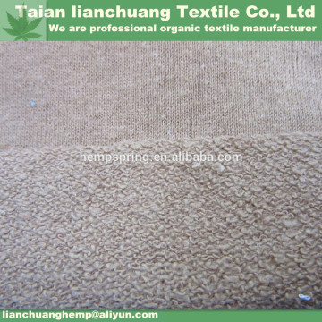 Hot sale organic hemp terry knitted fabric