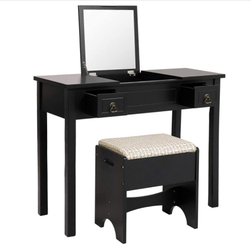 Dressing Table Writing Desk with Flip Top Mirror