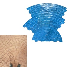 Custom Floor Mats: Courtyard Stone Paver Concrete Stamp Imprints