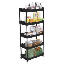 Movable 5 Layer Kitchen Corner Storage Rack