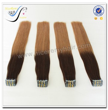 Pu Tape Hair Extension Skin Weft Indian ombre tape in hair extensions