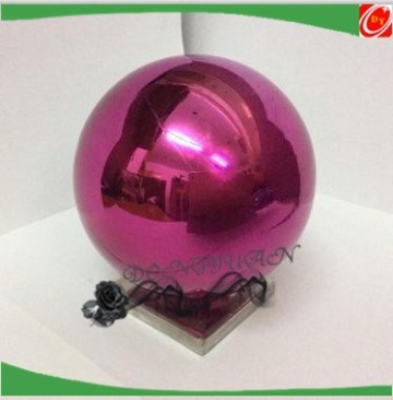 Deep Rose Color Stainless Steel Hollow Ball