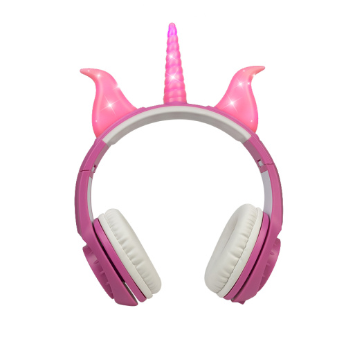 Auriculares de regalo populares para niños lindos auriculares con cable de unicornio de unicornio de unicornio