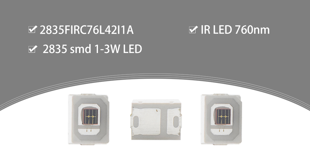 2835FIRC76L42I1A 760nm LED High Power 1A 2835 SMD LED