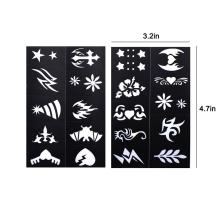 Easy christmas body face painting stencils