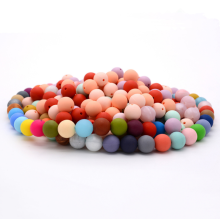 Perlas de silicona redondas sueltas para bricolaje