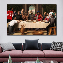 Last Supper Hip Hop Rappers Poster Prints: Pop Art Canvas Wall Decor