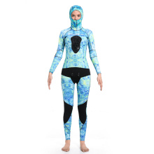 Seaskin Ladies Blue Ocean Camo Spearfishing Suit