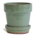 Keramik -Pot -Keramik -Bonsai -Topf mit Untertasse