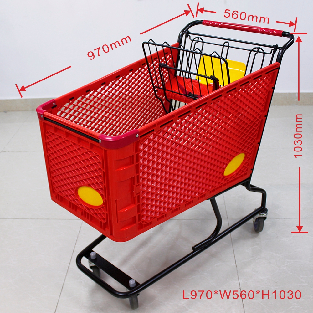 Jh 183c Red Shopping Cart