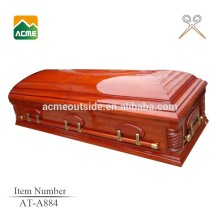 AT-A884 cheap price wooden material cloth covered caskets