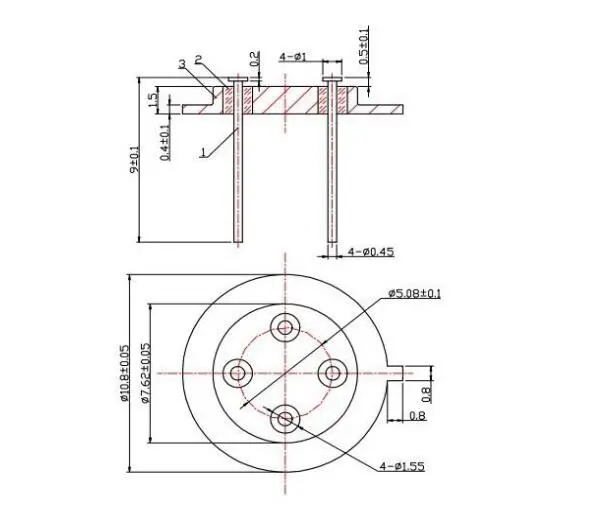 to Header and to Cap Gtms Glass to Metal Seal (sensor header)