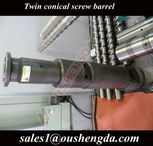 extrusion machine screw barrel /conical twin screw barrel