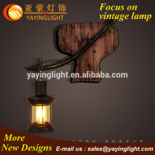 vintage chinese wooden wall lamp,one light hanmade wood wall lamp,loft small wood lamp,wood base top sell wall lamp