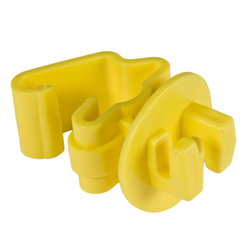 Yellow PE Material Plastic T Post Clips Insulator
