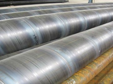Spiral welded hot rolled thick wall drill pipes