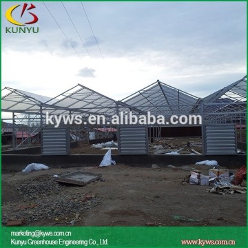 Sawtooth type poly carbonate greenhouse poly tex greenhouse