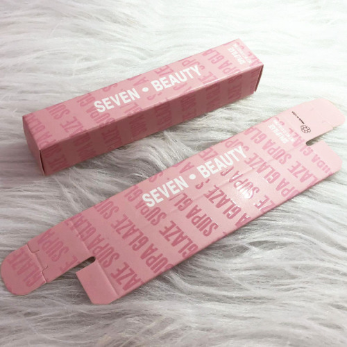 Caja de embalaje de papel de lápiz labial cosmético personalizado