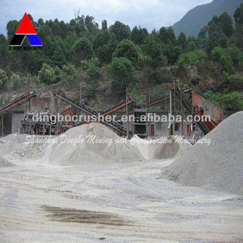 Complete stone crushing production line