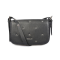 Rockstud Leather Satchel Kleine Umhängetasche aus Leder mit Kieselsteinen