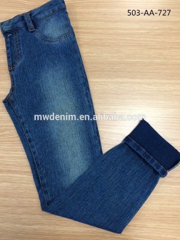 double-sided indigo knit denim rib twill fabrics