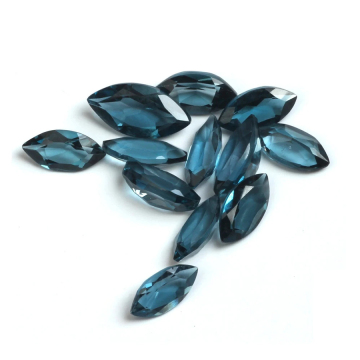 Marquise cut diamond london blue topaz jewelry ring