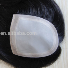 Thin PU Hair Piece Topper with Remy Hair for Women