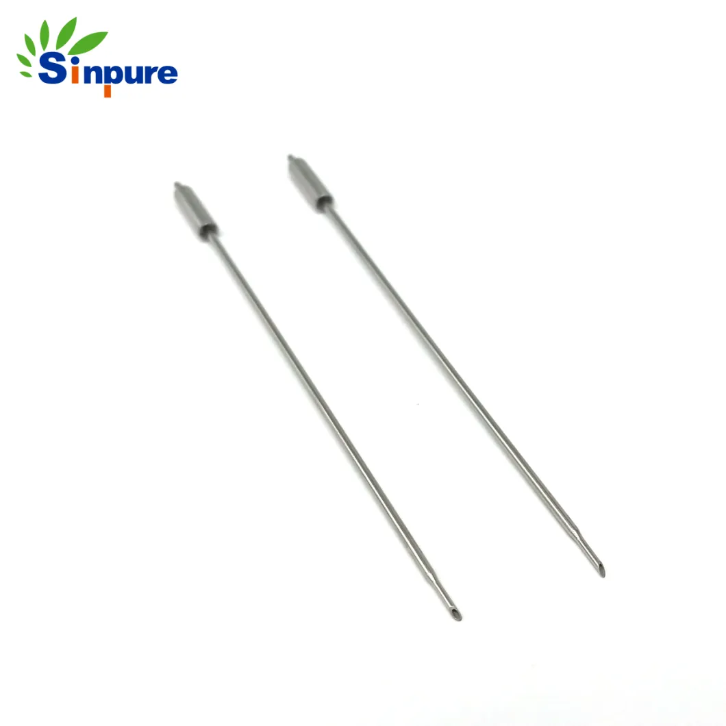China Suppliers Medical Probe Stainless Steel Long Needle with Huber