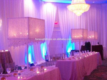 Aluminium pipe and drape